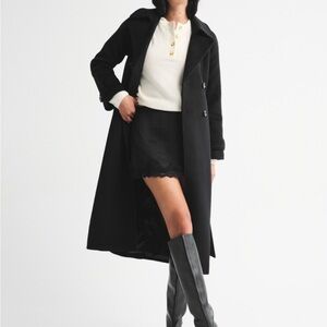 Abercrombie & Fitch Wool-Blend trench coat